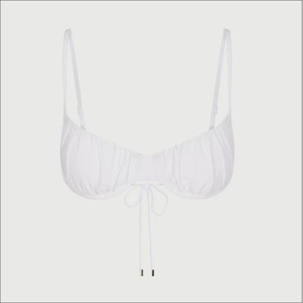 Ruched V-Neck Bikini by Naked Wardrobe